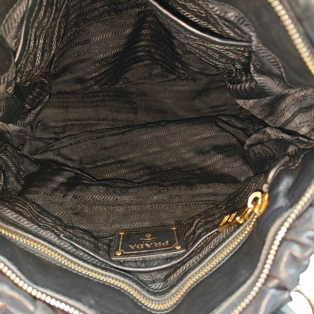 Gaufre Quilted Lambskin Black
