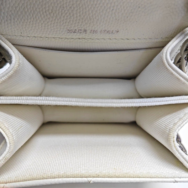 Quilted Grained Calfskin White
