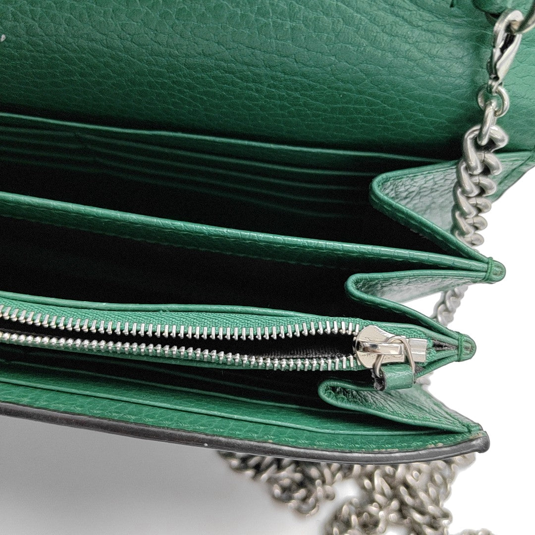 Authenticated pre-owned  Dionysus Super Mini Calfskin Green - Crossbody Bag at Looply