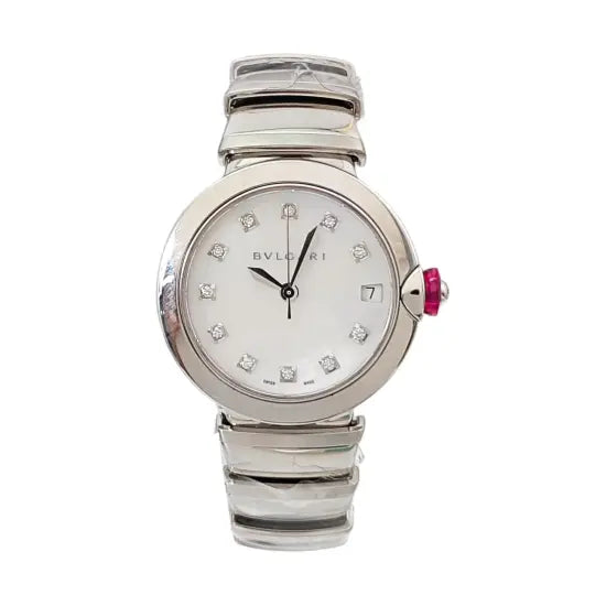 Reloj automático blanco de 30 mm