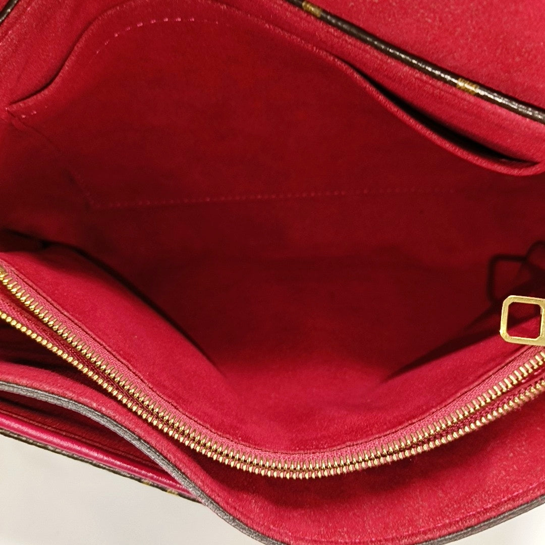 Authenticated pre-owned  Pallas Monogram Coated Canvas Brown - Shoulder Bag at Looply