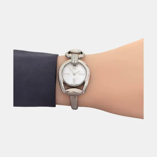 Horsebit 28mm White Quartz Watch