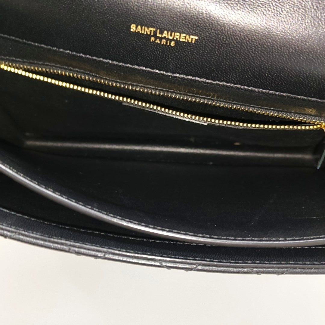 GABY Quilted Lambskin Black