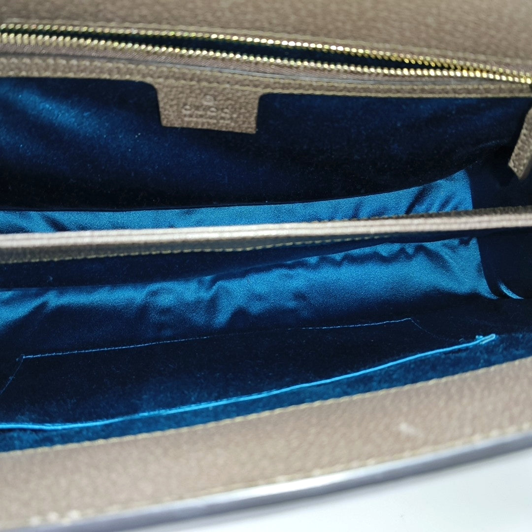 Authenticated pre-owned  Ophidia Small Monogram Coated Canvas Beige - Shoulder Bag at Looply