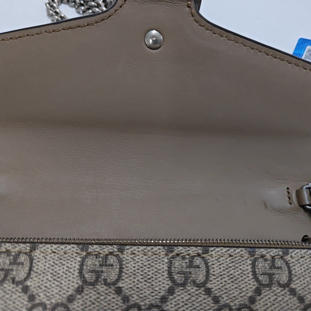 Authenticated pre-owned  Dionysus Monogram Coated Canvas Beige - Shoulder Bag at Looply