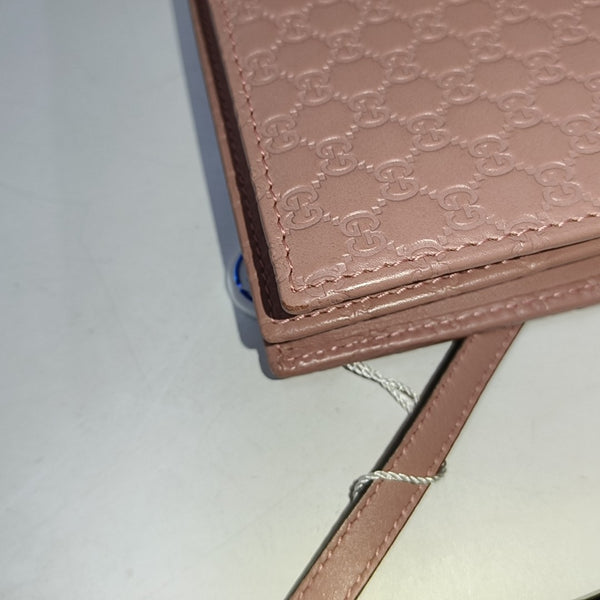Authenticated pre-owned  Microguccissima Monogram Calfskin Pink - Shoulder Bag at Looply