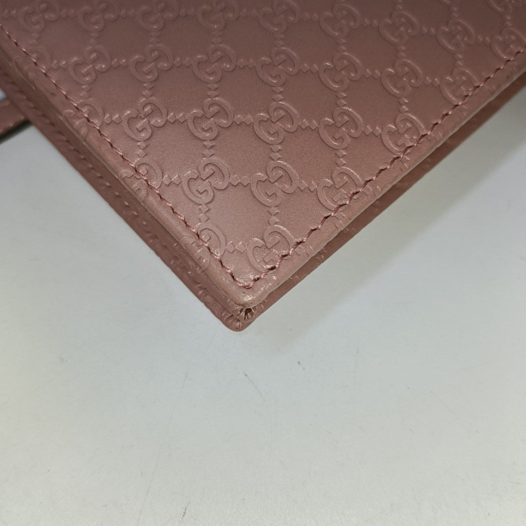 Authenticated pre-owned  Microguccissima Monogram Calfskin Pink - Shoulder Bag at Looply