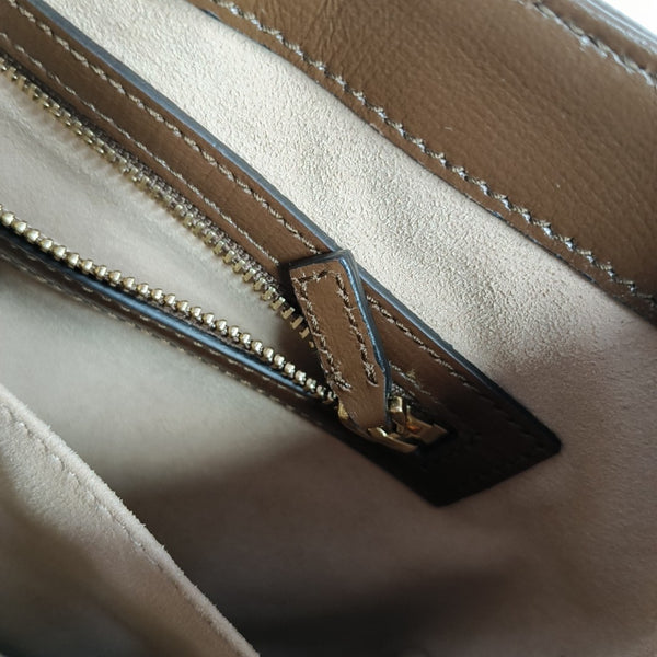 Authenticated pre-owned  Jackie 1961 Small Monogram Coated Canvas Beige - Shoulder Bag at Looply