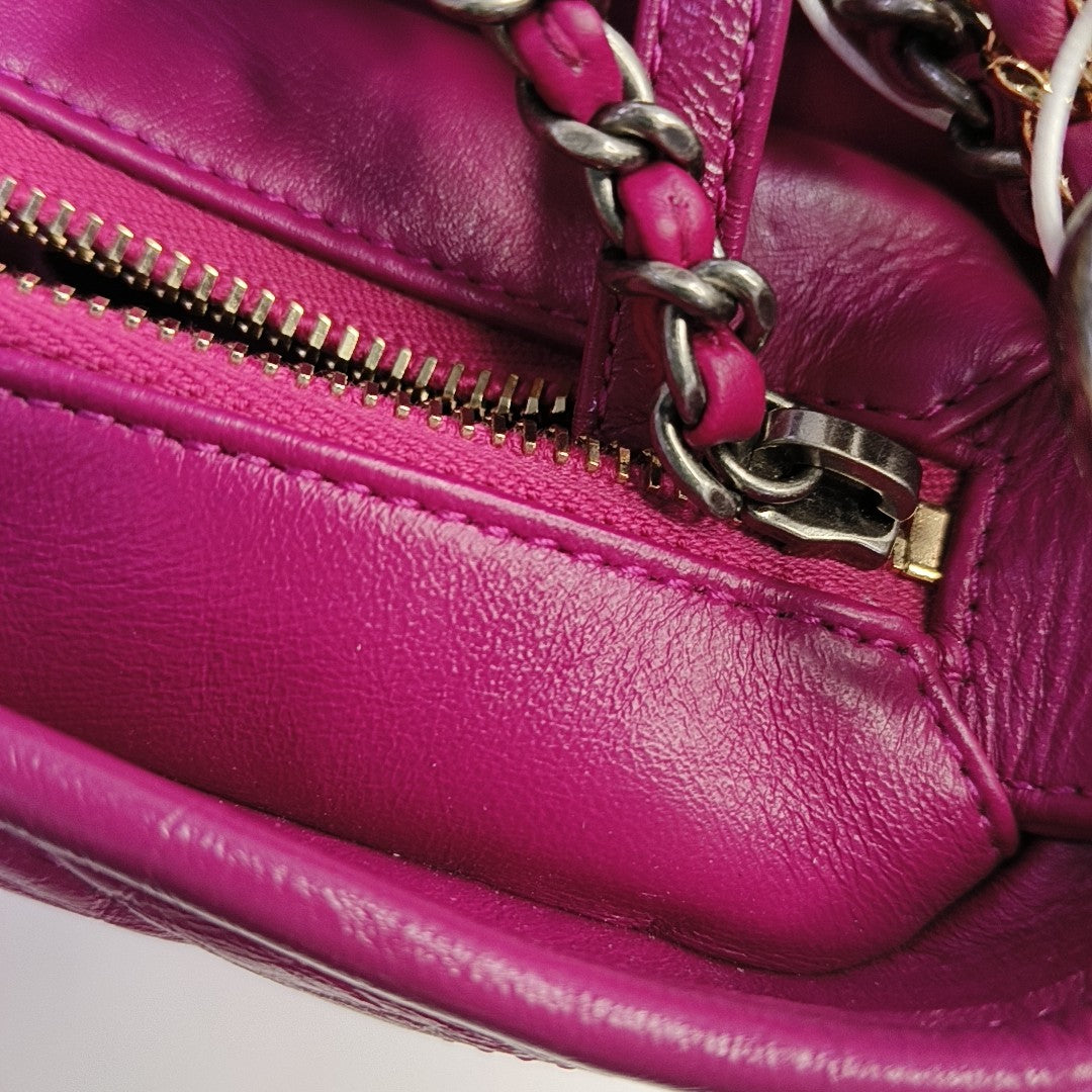 Authenticated pre-owned  Gabrielle Small Quilted Calfskin Pink - Shoulder Bag at Looply