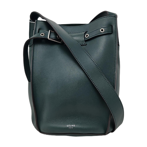 Authenticated pre-owned  Big Bag Calfskin Green - Shoulder Bag at Looply