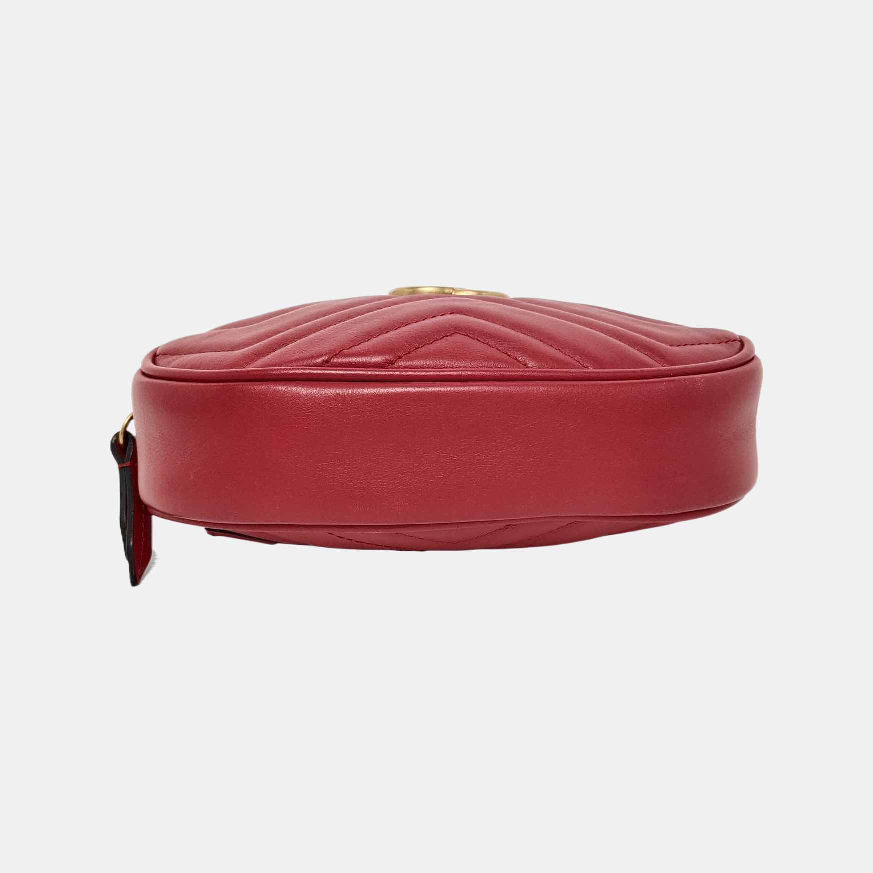 Authenticated pre-owned  GG Marmont Calfskin Red - Belt Bag at Looply