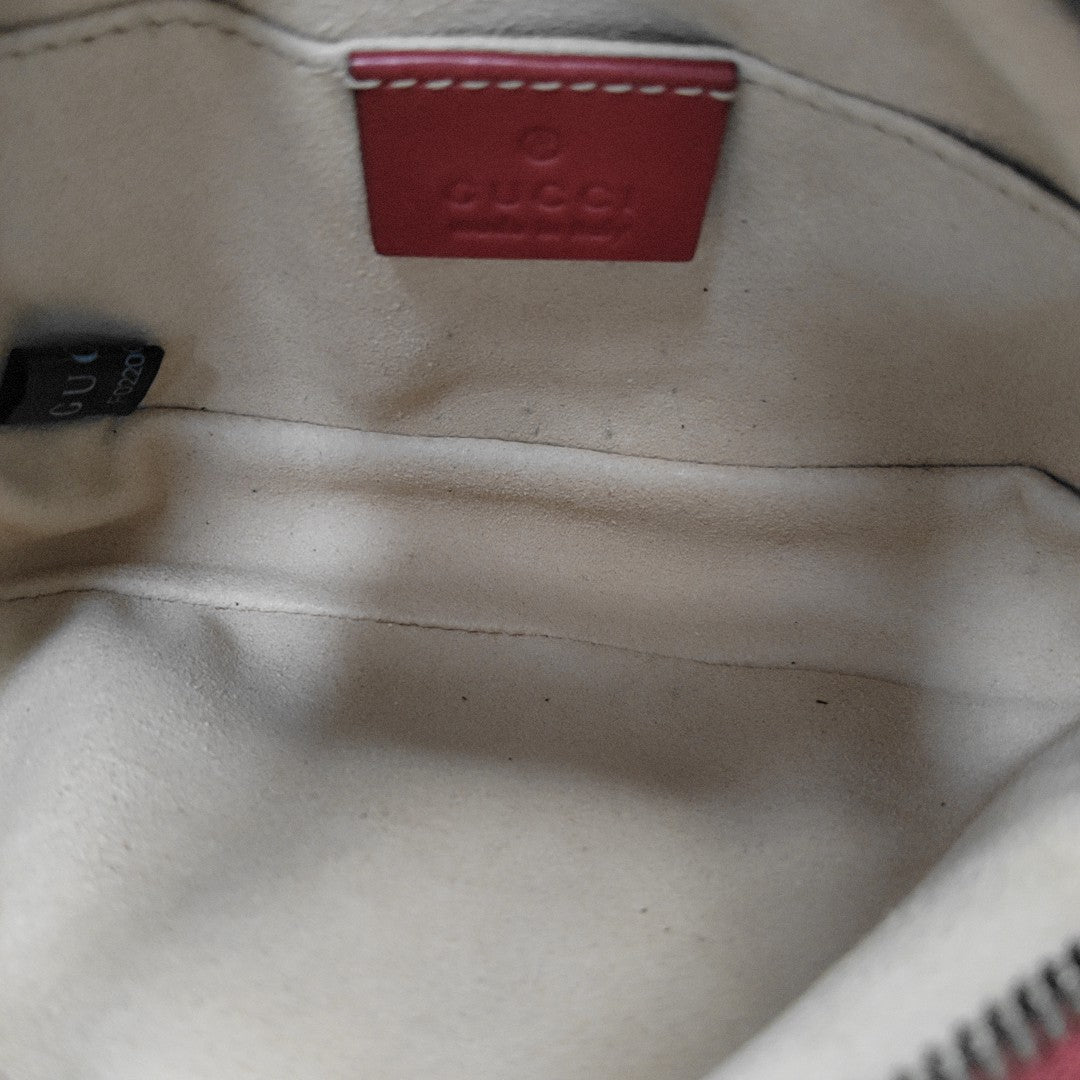Authenticated pre-owned  GG Marmont Calfskin Red - Belt Bag at Looply