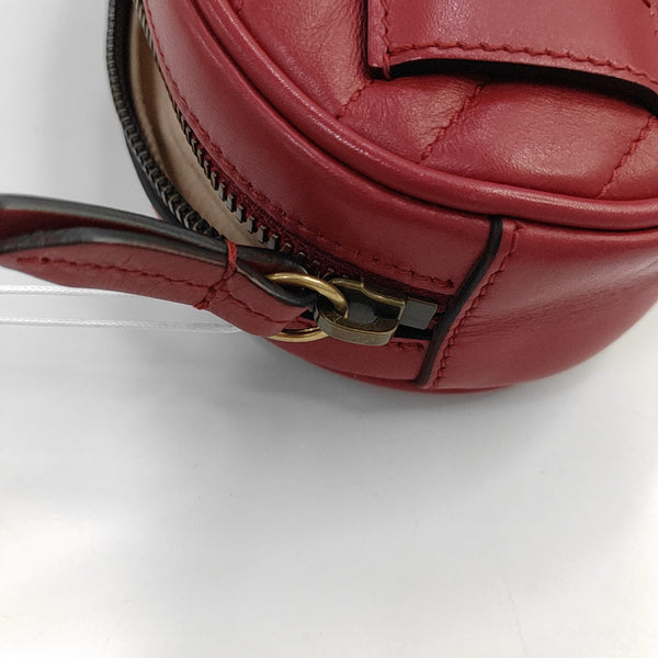 Authenticated pre-owned  GG Marmont Calfskin Red - Belt Bag at Looply