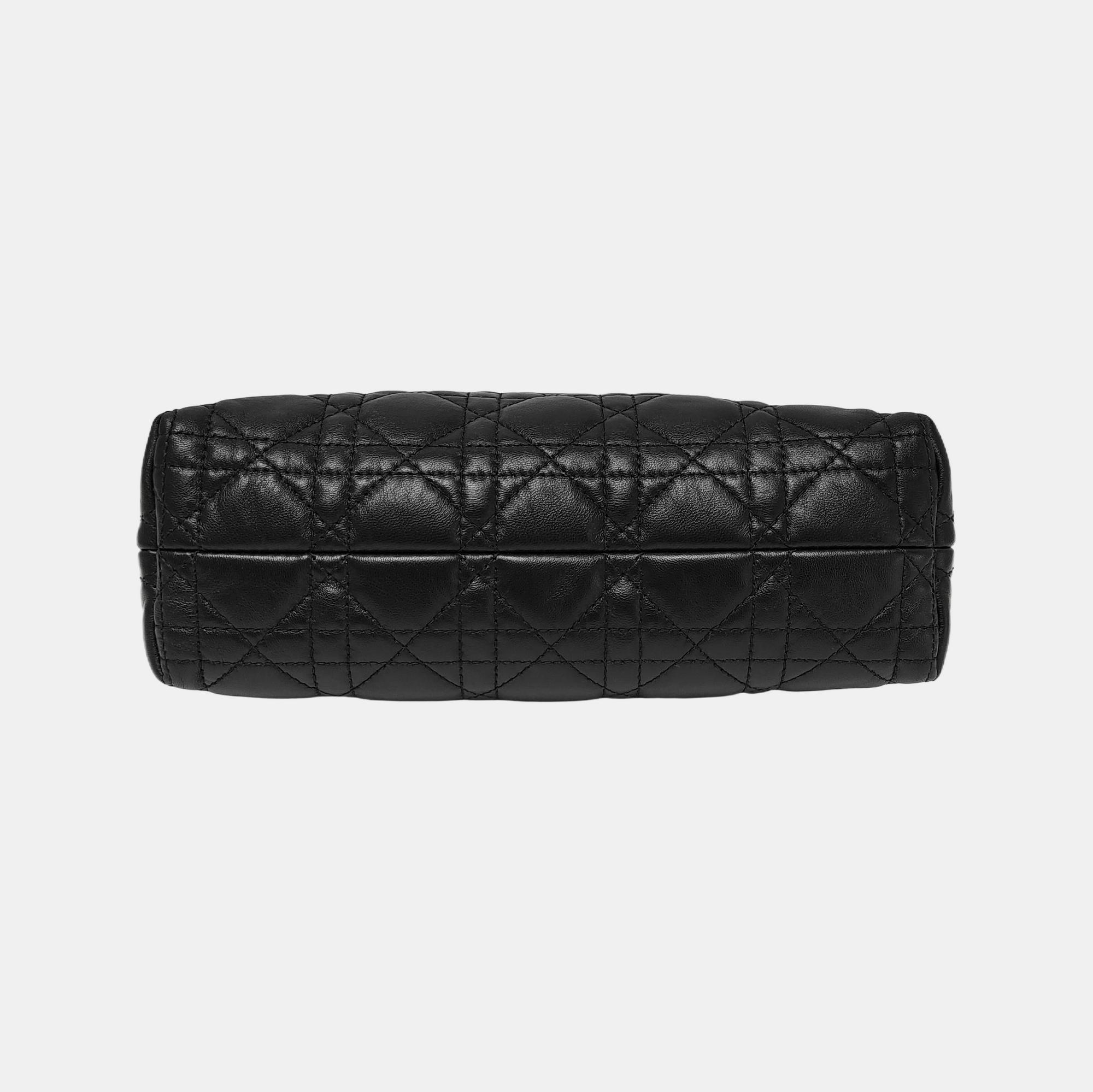 Authenticated pre-owned  Dior Caro Lambskin Black - Clutch at Looply