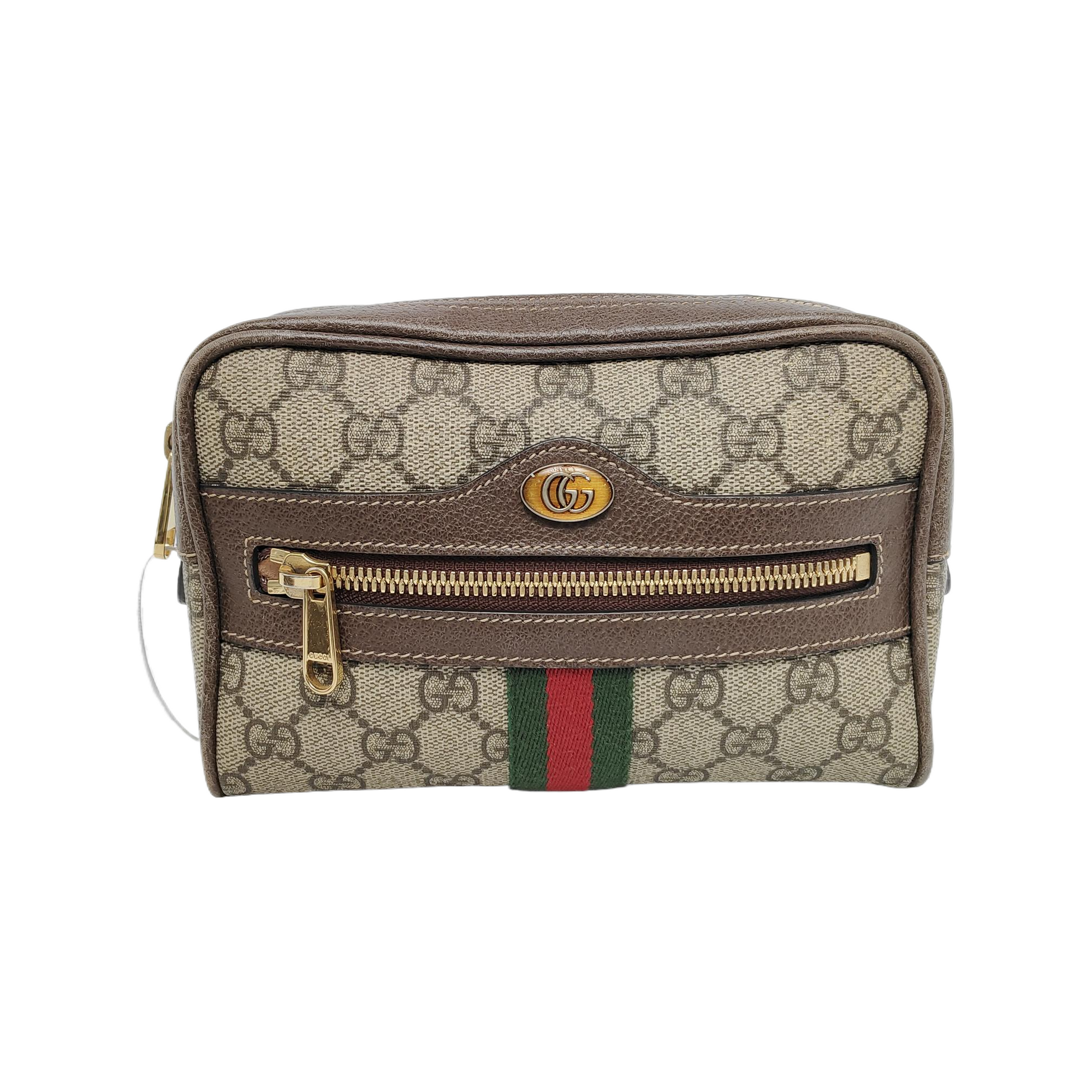 Authenticated pre-owned  Ophidia Small Monogram Coated Canvas Beige - Belt Bag at Looply
