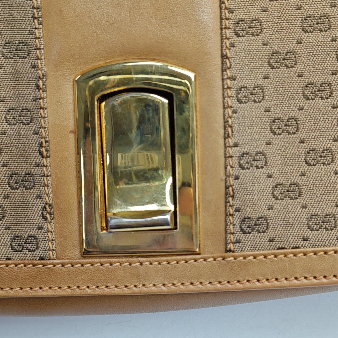 Monogram Leather Brown