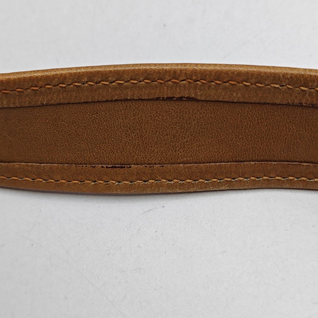 Monogram Leather Brown
