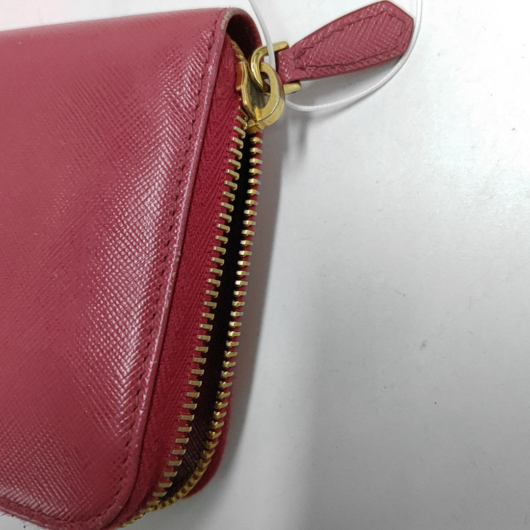 Zippy Wallet Saffiano Calfskin Red Wallet