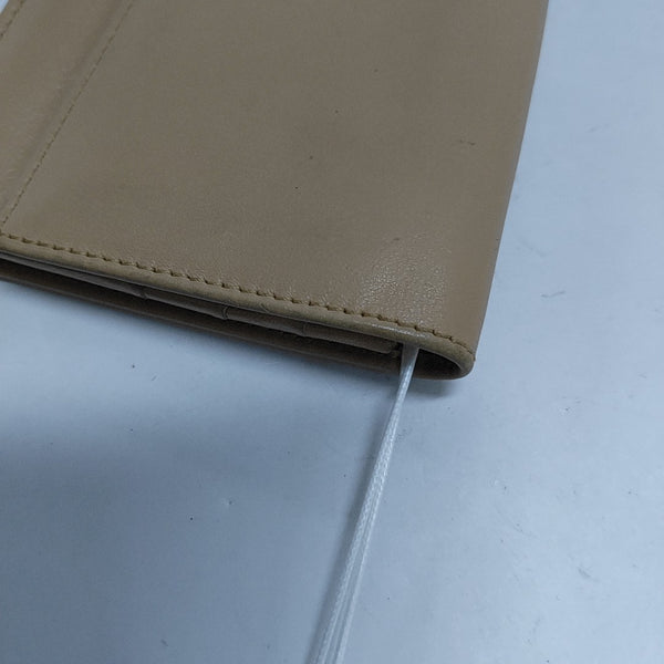 Leather Wallet Beige