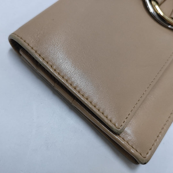 Leather Wallet Beige
