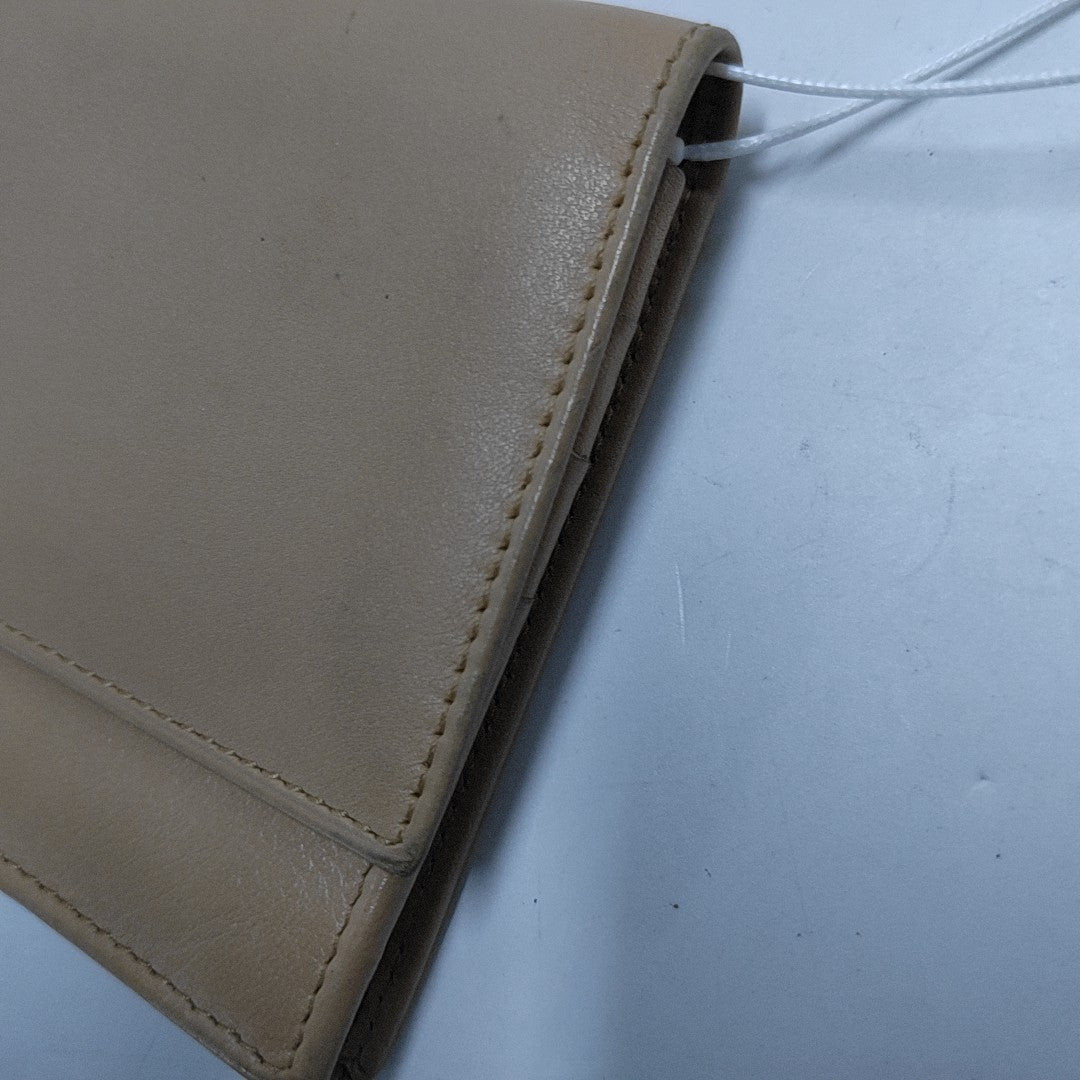 Leather Wallet Beige