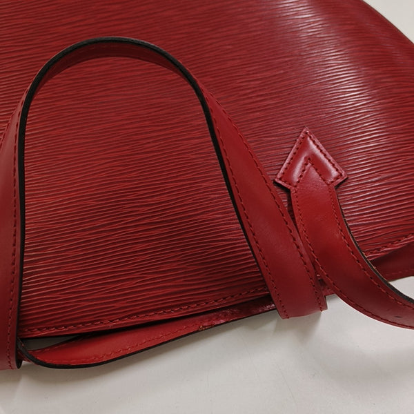 Authenticated pre-owned  Saint Jacques PM Epi Red - Top Handle Bag at Looply