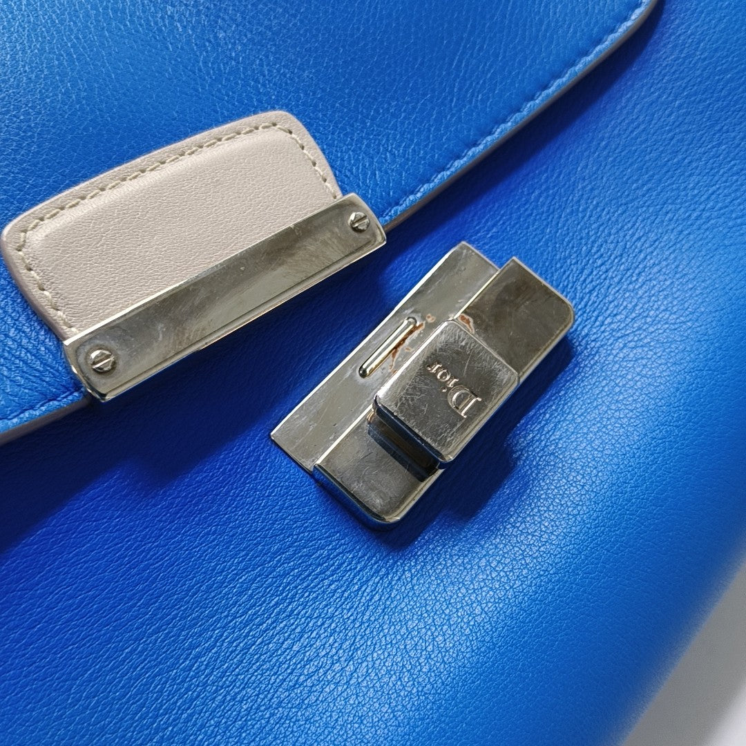New Lock Calfskin Blue