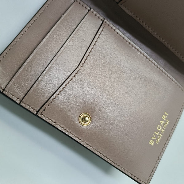 SERPENTI FOREVER Calfskin Red Card Holder