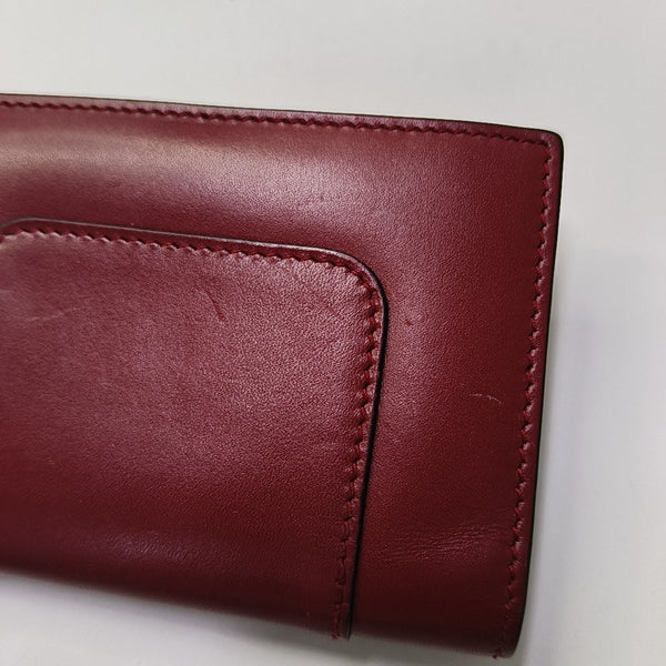 SERPENTI FOREVER Calfskin Red Card Holder