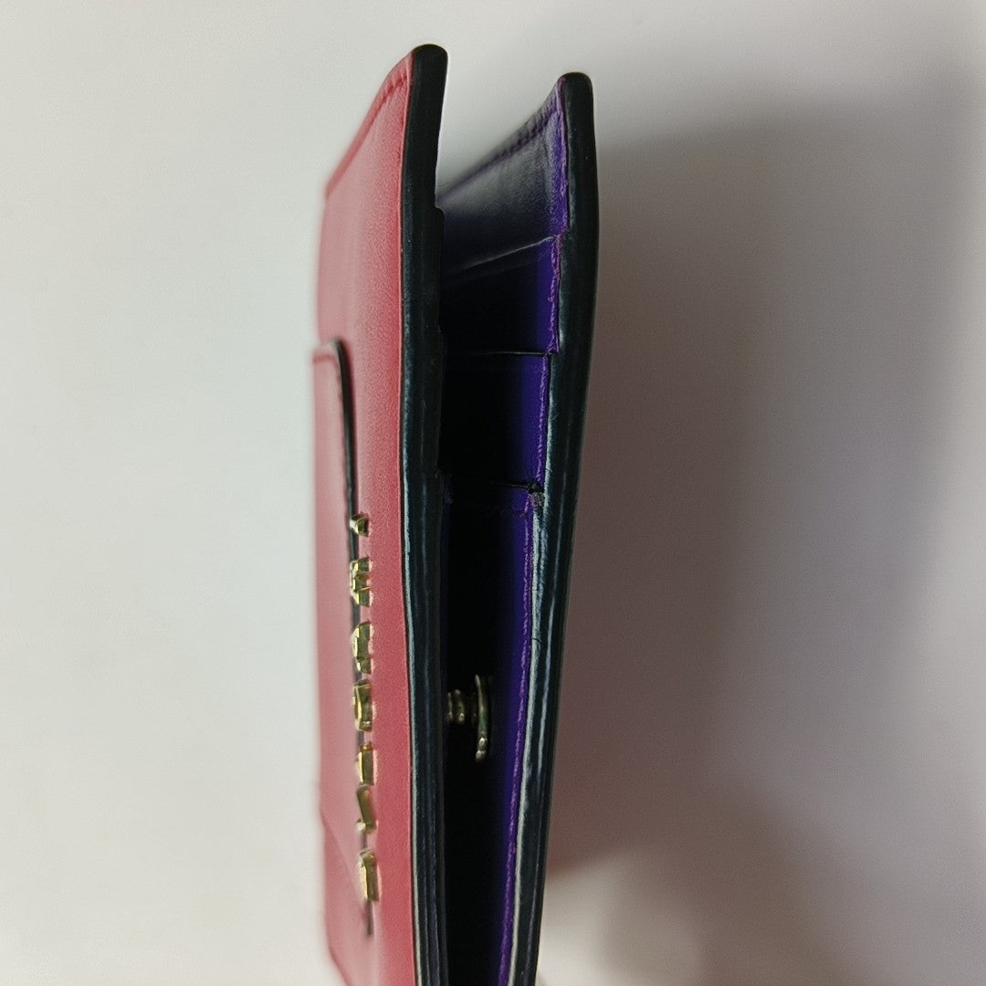 SERPENTI FOREVER Calfskin Red Card Holder