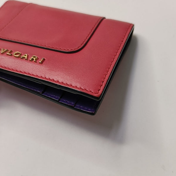 SERPENTI FOREVER Calfskin Red Card Holder