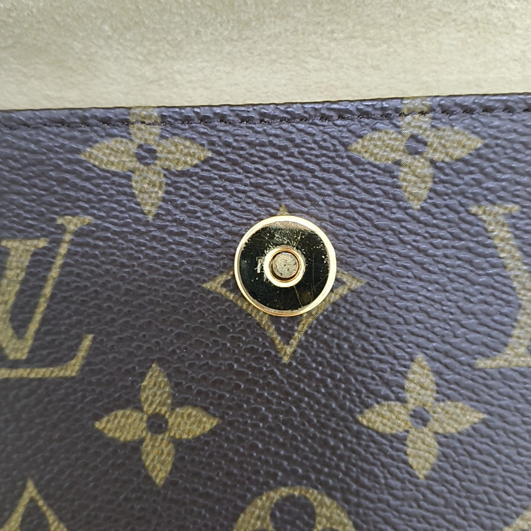 FLORENTINE Monogram Coated Canvas Brown