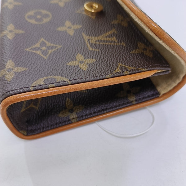 FLORENTINE Monogram Coated Canvas Brown