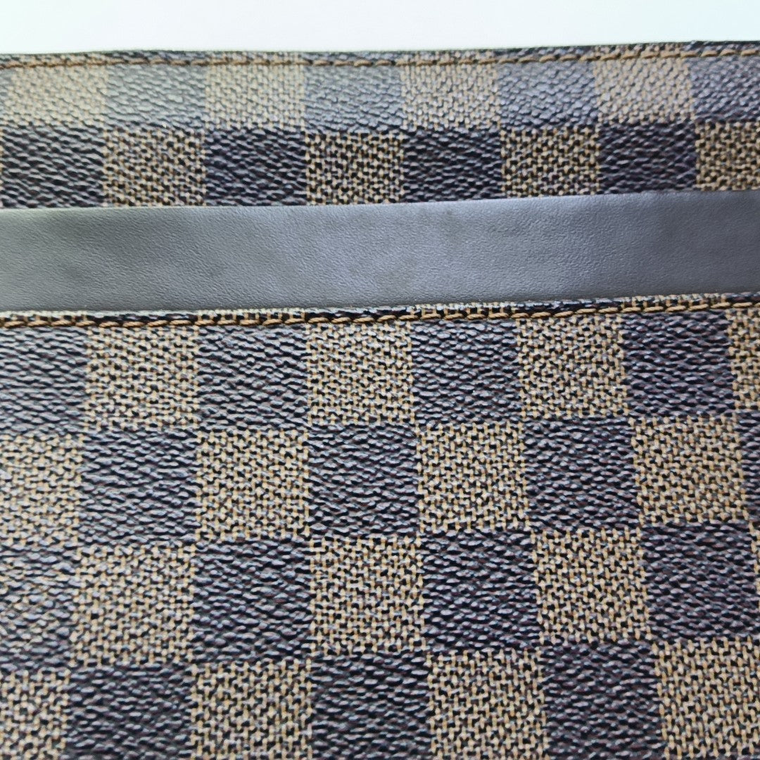 SAINT LOUIS Damier Ebene Coated Canvas Brown