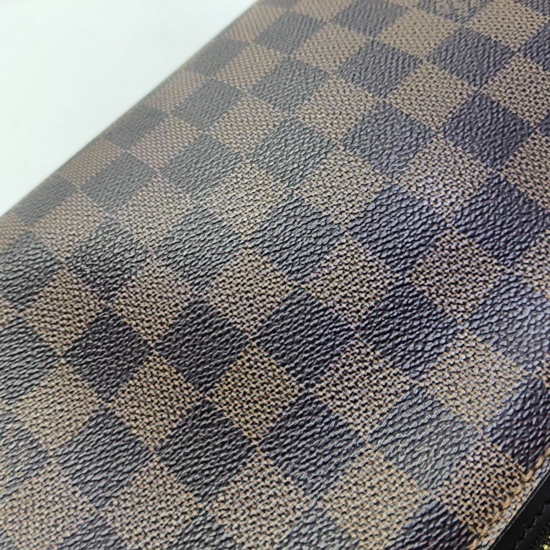 SAINT LOUIS Damier Ebene Coated Canvas Brown