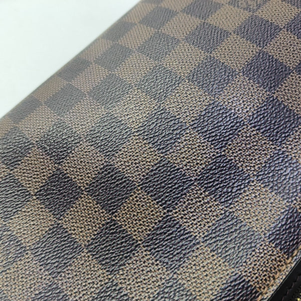SAINT LOUIS Damier Ebene Coated Canvas Brown