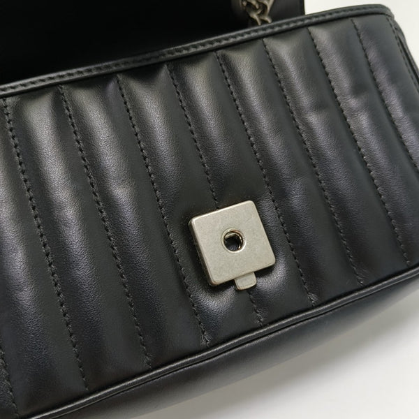 GG Marmont Small Quilted Calfskin Black