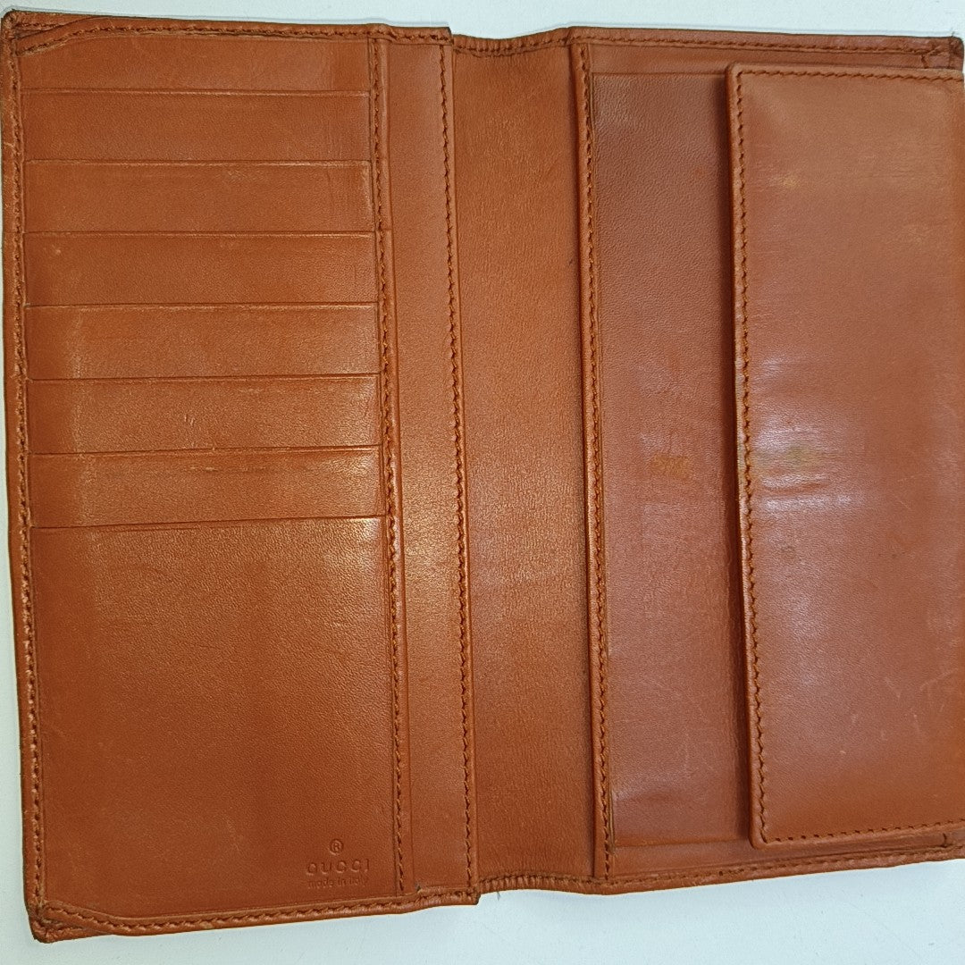 Monogram Fabric Wallet Brown