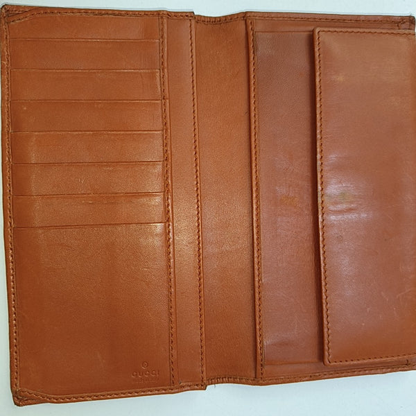 Monogram Fabric Wallet Brown