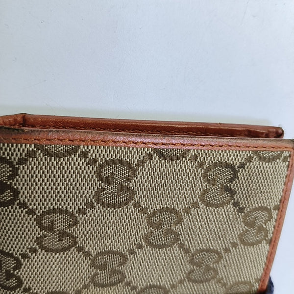Monogram Fabric Wallet Brown
