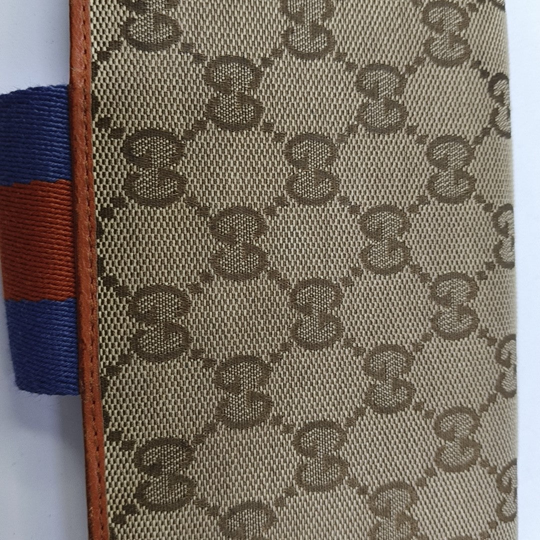 Monogram Fabric Wallet Brown