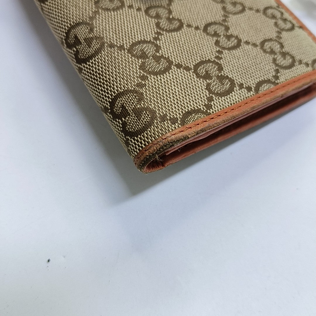 Monogram Fabric Wallet Brown