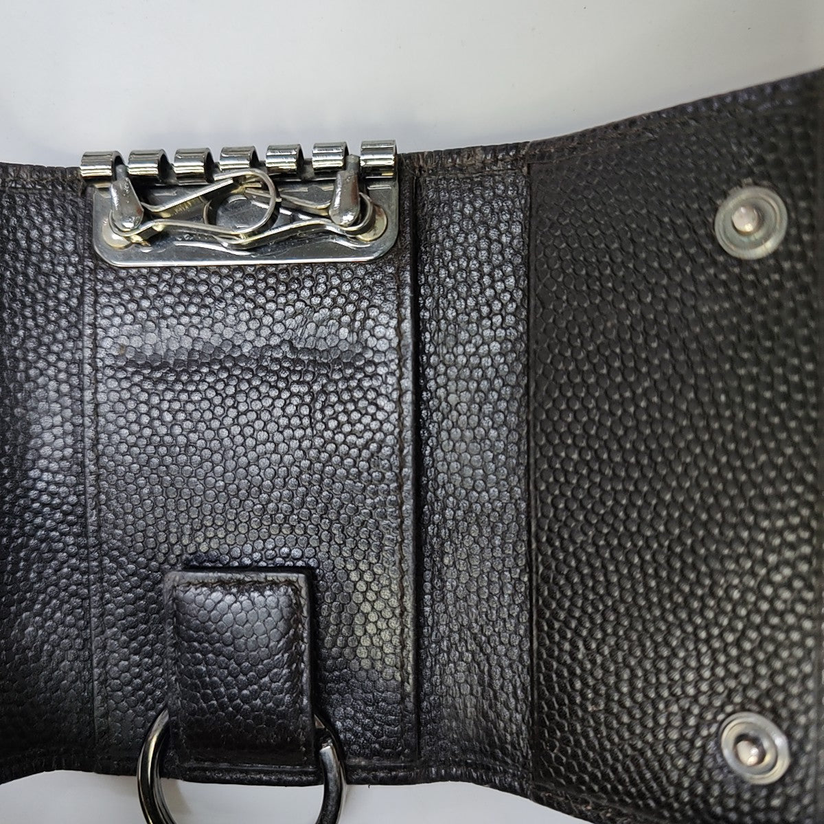Calfskin Key Pouch Brown