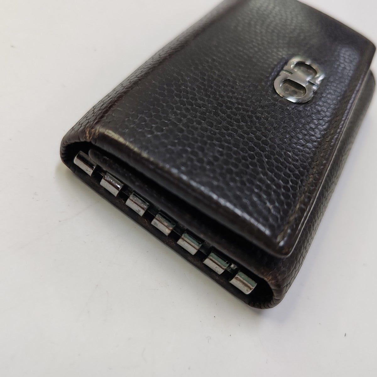Calfskin Key Pouch Brown