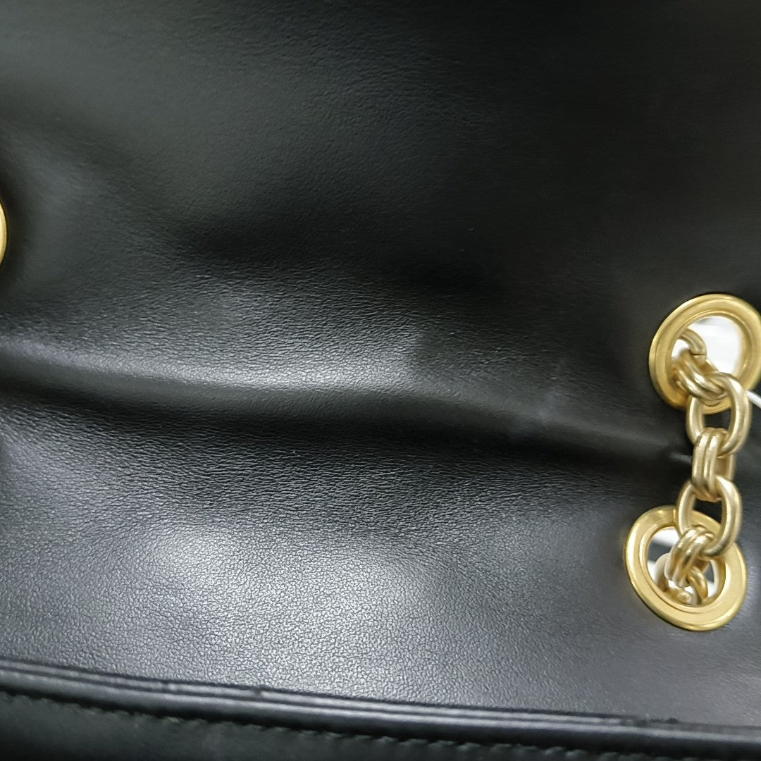 Gancini Quilted Calfskin Black