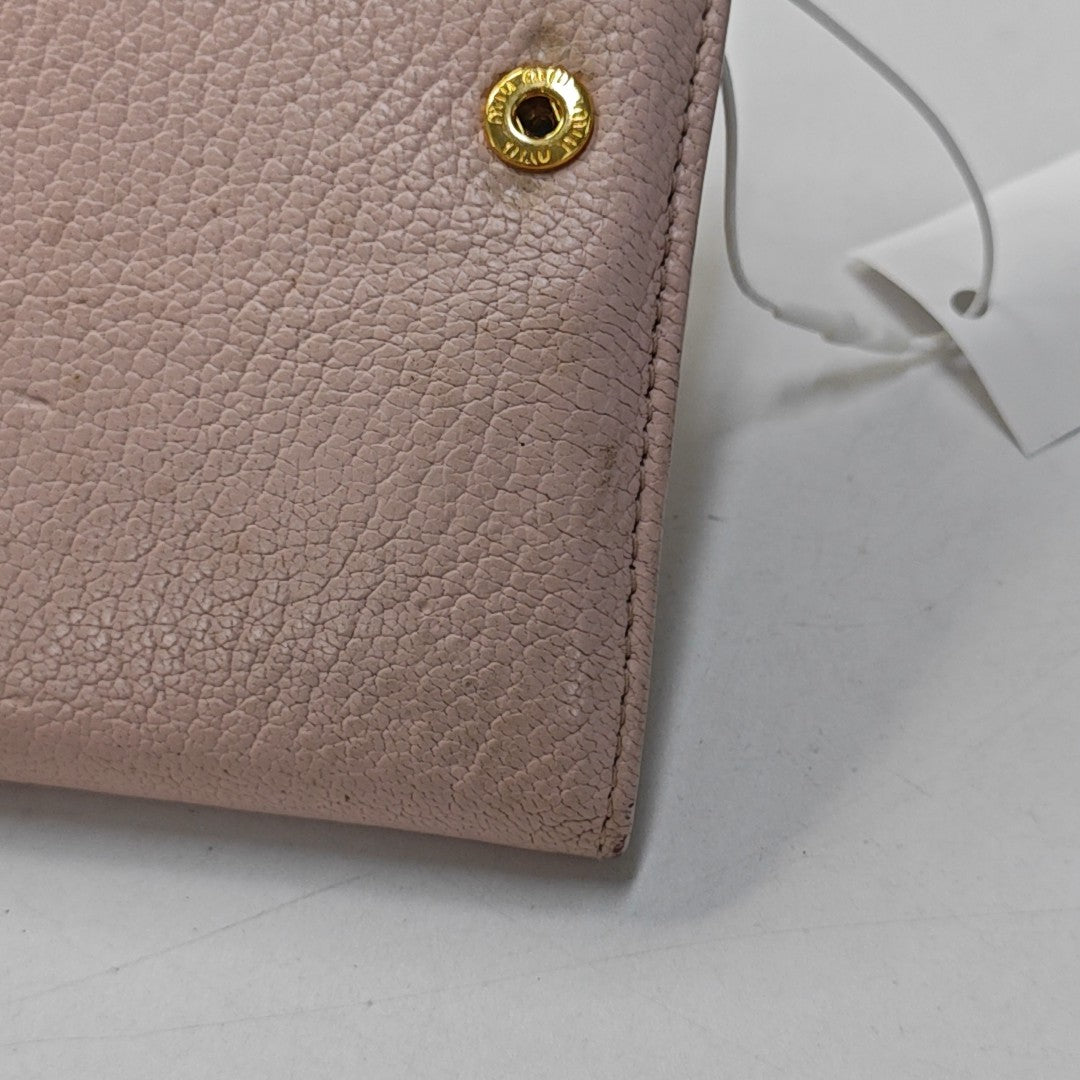 Calfskin Wallet Pink