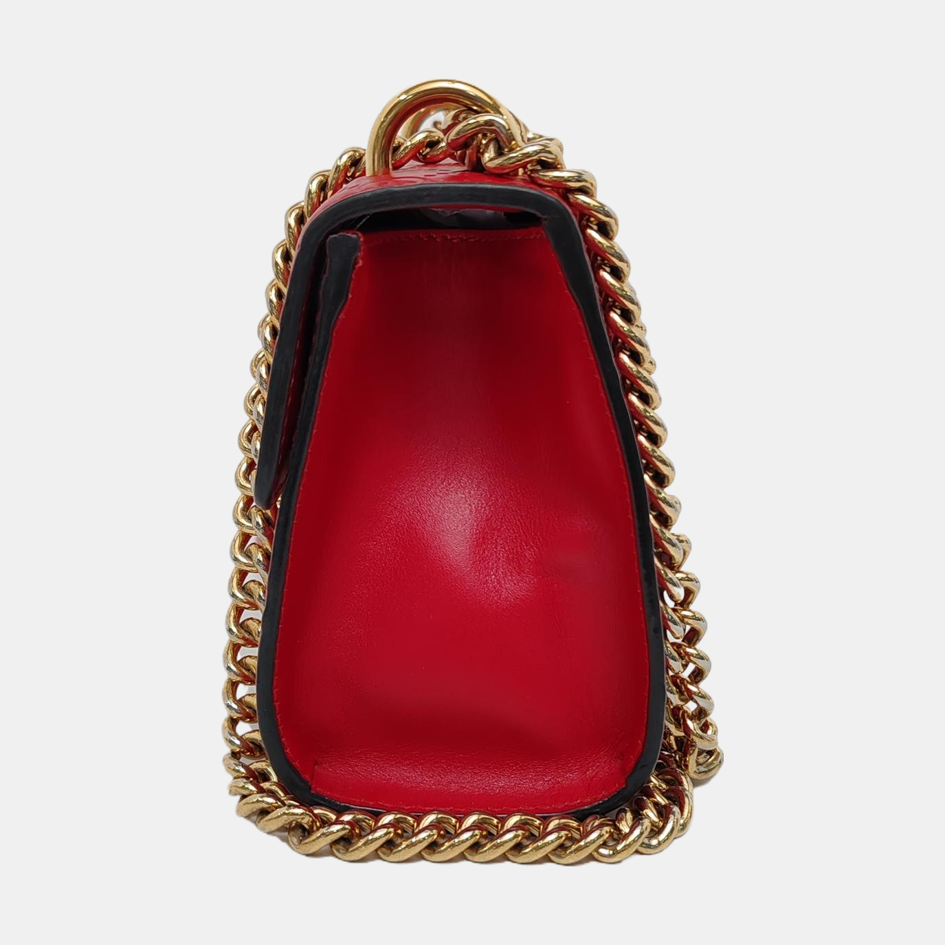 Authenticated pre-owned  Padlock Small Monogram Calfskin Red - Shoulder Bag at Looply