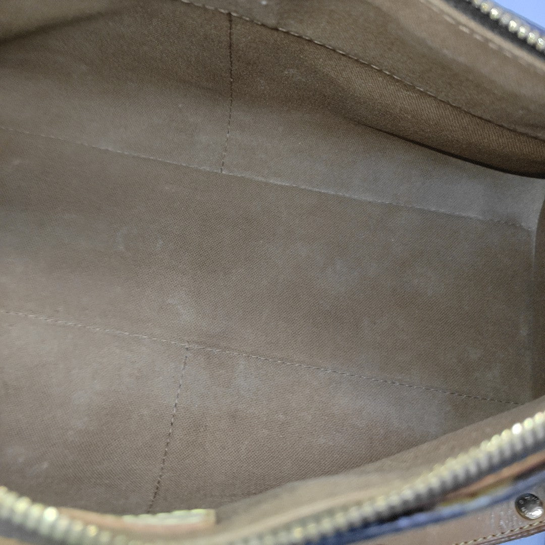 POPINCOURT Monogram Coated Canvas Brown