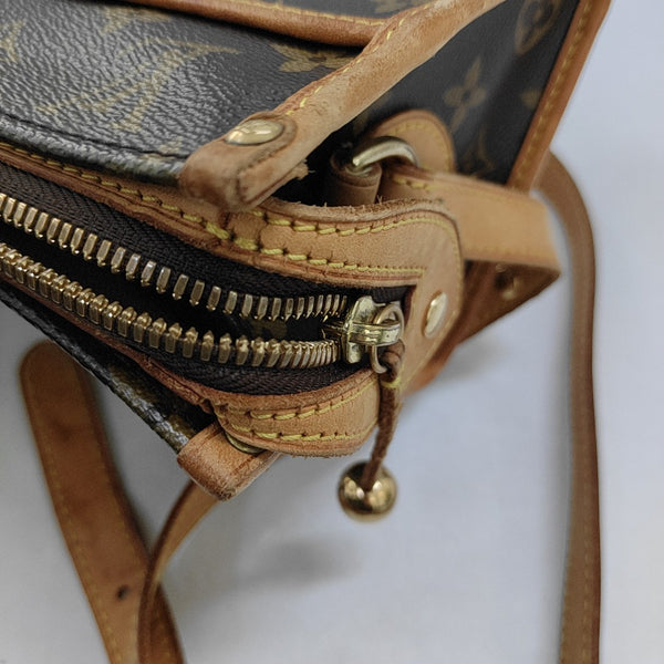 POPINCOURT Monogram Coated Canvas Brown