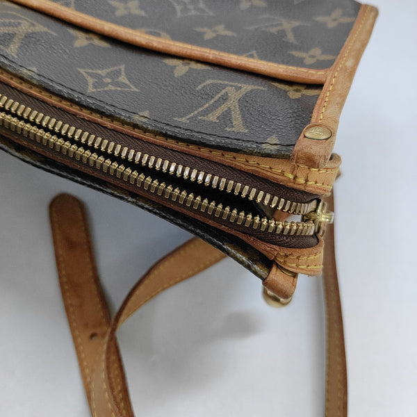 POPINCOURT Monogram Coated Canvas Brown